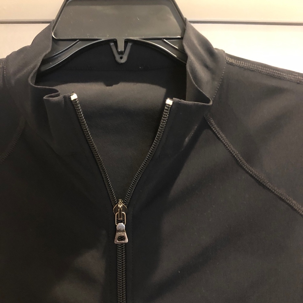 Vintage - Prada - microfiber - lightweight jacket - zipper on top and bottom!